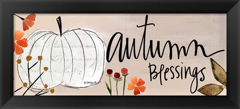 Framed Autumn Blessings Print