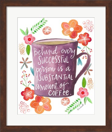 Framed Coffee Success Print