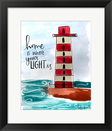 Framed Home is Where Your Light Is Print