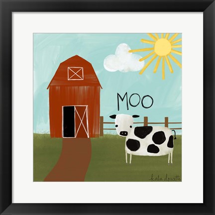 Framed Moo Print