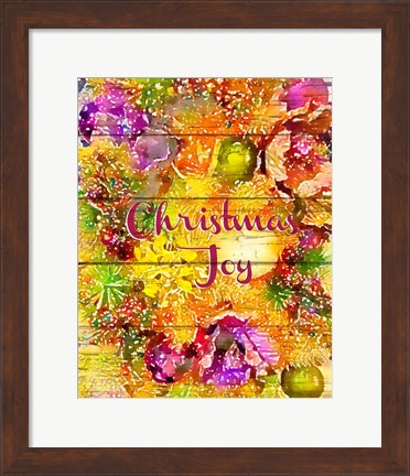 Framed Christmas Joy Print