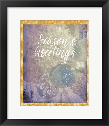 Framed Season&#39;s Greetings Print