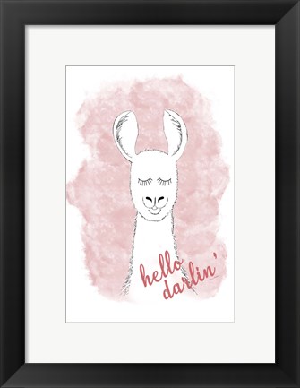 Framed Hello Darlin&#39; Print