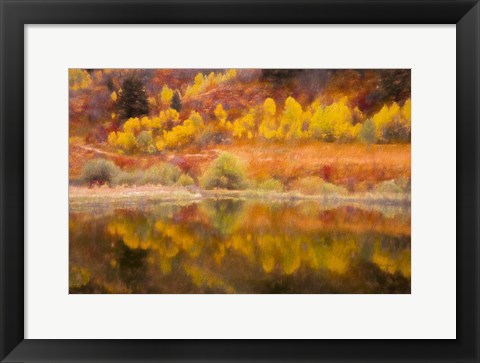 Framed Autumn&#39;s Reflection Print