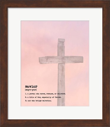 Framed Savior III Print