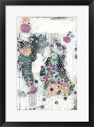 Framed Floral Abstract I Print