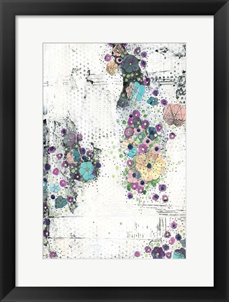 Framed Floral Abstract II Print