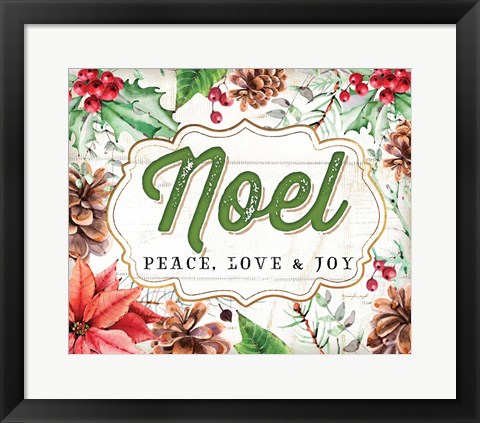 Framed Noel Print