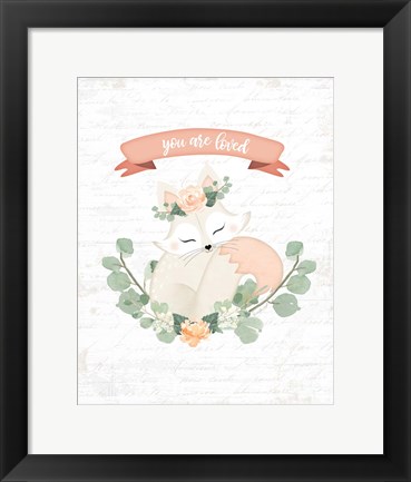 Framed Sweet Little Fox Print