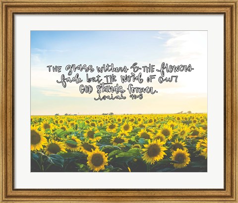 Framed Flowers Fade Print