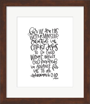 Framed Ephesians 2-10 Print