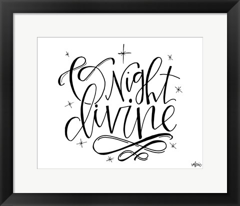 Framed O Night Divine Print