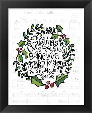 Framed Christmas is Here Print