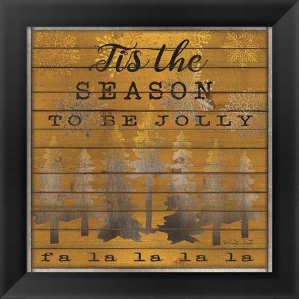 Framed Tis the Season to be Jolly Print