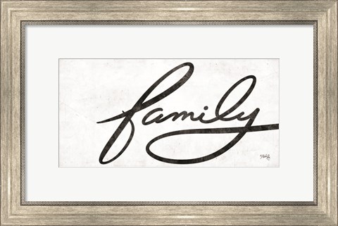 Framed Family Print