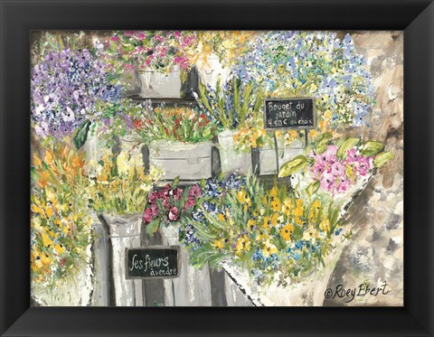 Framed French Flower Market Print