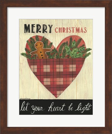 Framed Let Your Heart Be Light Print