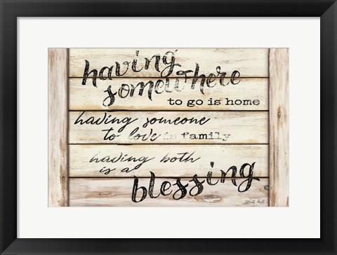 Framed Blessing Print