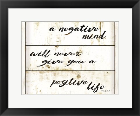 Framed Positive Life Print