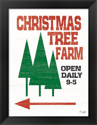 Framed Christmas Tree Farm Print