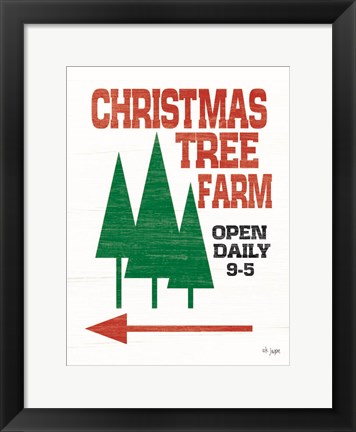 Framed Christmas Tree Farm Print