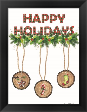 Framed Happy Holidays Print