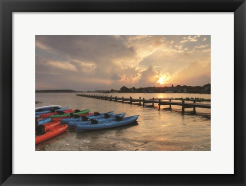 Framed Bayside Dock Print