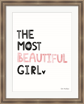 Framed Beautiful Girl Print