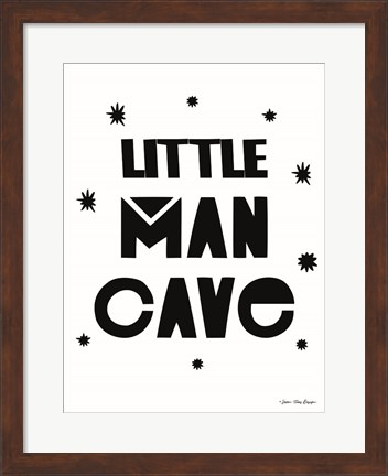 Framed Little Man Cave Print