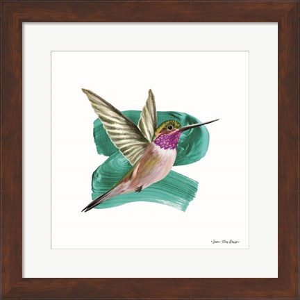 Framed Hummingbird I Print