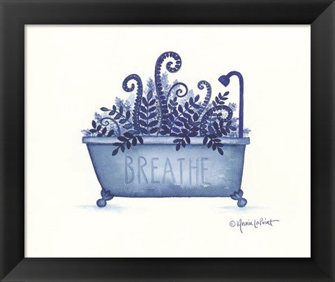 Framed Breathe Tub Print