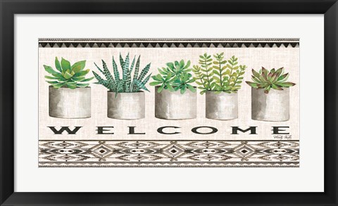 Framed Native Welcome Print