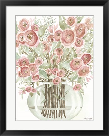 Framed Blush Roses Print