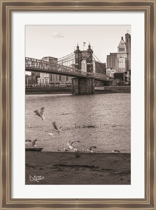 Framed Suspension Bridge I Print