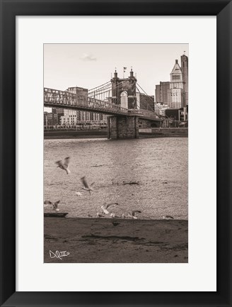 Framed Suspension Bridge I Print