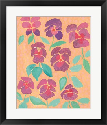 Framed Ya Pansy Print