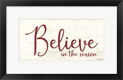 Framed Believe in the Season Print