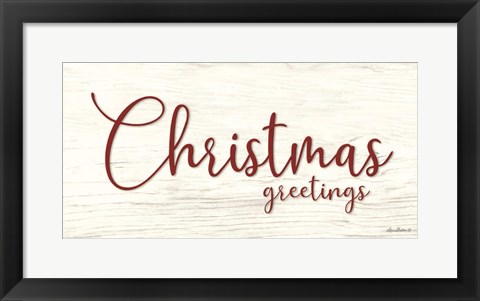 Framed Christmas Greetings Print