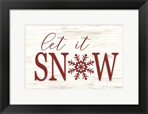 Framed Let It Snow Print