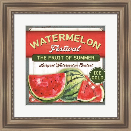 Framed Watermelon Festival Print