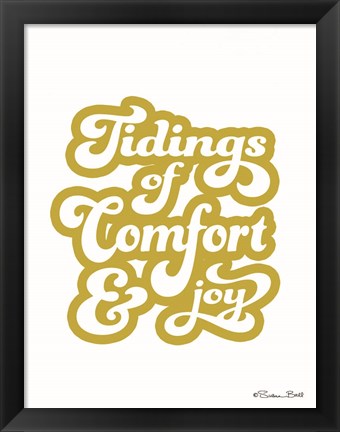 Framed Tidings of Comfort &amp; Joy Print