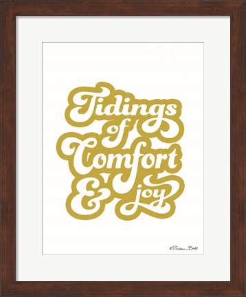 Framed Tidings of Comfort &amp; Joy Print