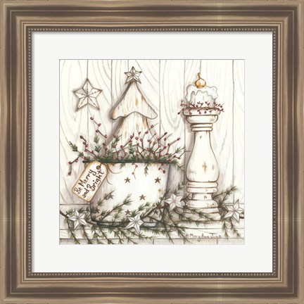 Framed Be Merry and Bright Print