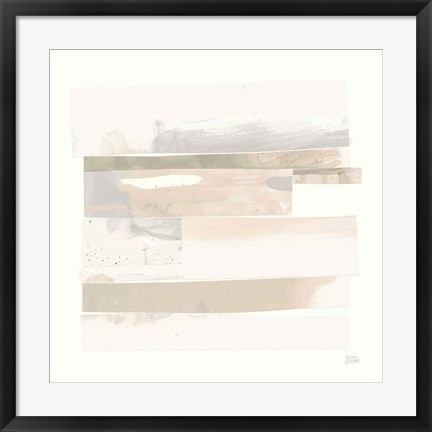 Framed Stacks III Neutral Print