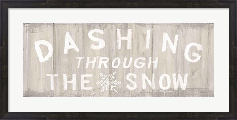 Framed Woodland Holidays Sign I Print