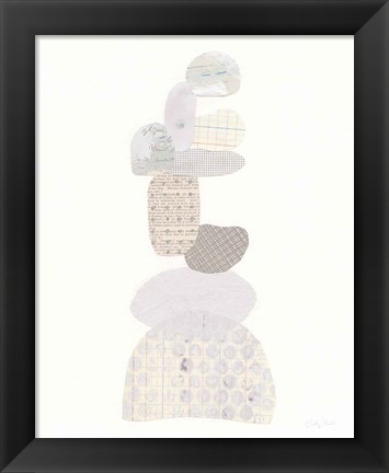 Framed Whimsy I Neutral Print