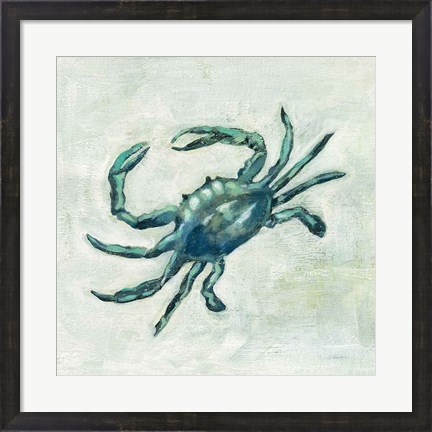 Framed Indigo Sea Life II Print