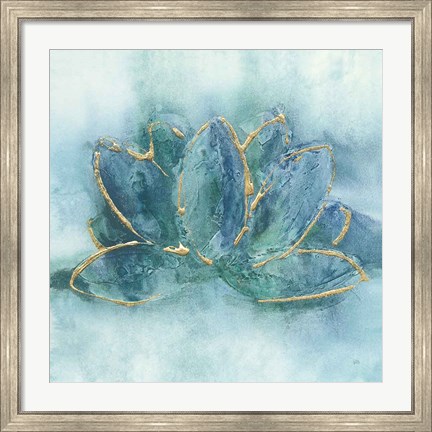 Framed Buddha Lotus Print