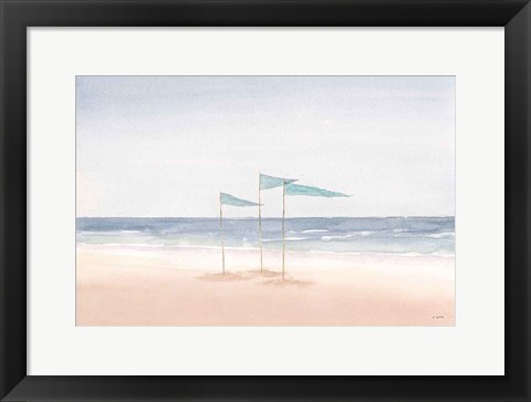 Framed Salento Coast I Print