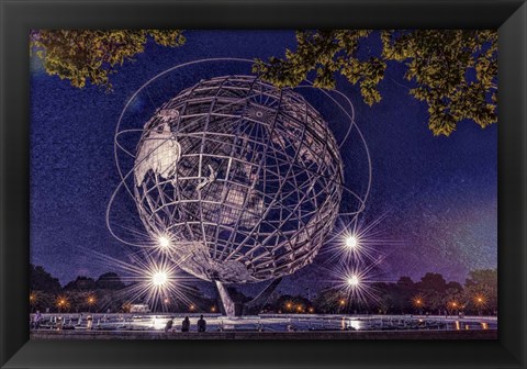 Framed Flushing Meadows Unisphere Print